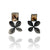 Hydrangea and Agate Earrings-Earrings-Carin Jones-Pistachios