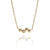 Four Diamond Gold Necklace-Necklaces-Yasuko Azuma-Pistachios