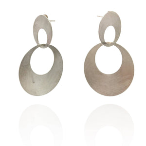 Interlocking Circle Earrings - Large-Earrings-Heather Guidero-Pistachios