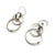 Interlocking Hidden Stone Hoop Drops-Earrings-Arek Wolski-Pistachios