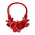 Jin Yuri - Bright Red Cotton Coral Necklace-Necklaces-Wearing Red: Ignite the Fire-Pistachios