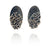 Kinetic Oxidized Silver Earrings-Earrings-So Young Park-Pistachios