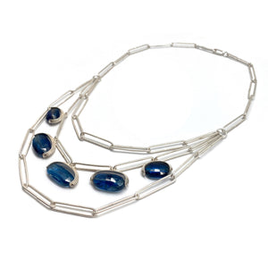 Kyanite Statement Necklace-Necklaces-Heather Guidero-Pistachios