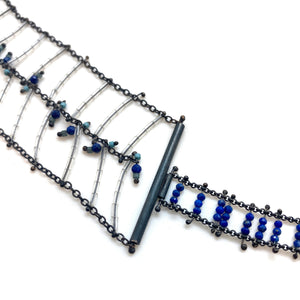 Lapis Ladder Necklace-Necklaces-Karen Gilbert-Pistachios