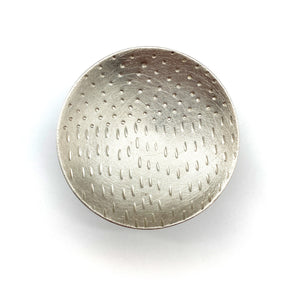 Large Textured Silver Ring-Rings-Gilly Langton-Pistachios