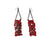 Liana Pattihis - Red Panel Earrings-Earrings-Wearing Red: Ignite the Fire-Pistachios