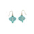 Light Blue and Silver Nylon Bulb Earrings-Earrings-Dorine Decayeux-Pistachios