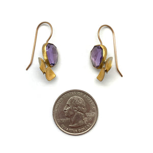 Lilac Amethyst Petal Earrings-Earrings-Judith Neugebauer-Pistachios