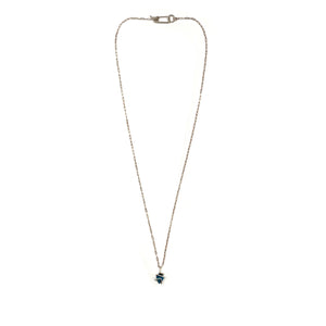 London Blue Topaz Pendant Necklace-Necklaces-Aimee Petkus-Pistachios