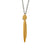 Long Gold Geometric Pendant Necklace-Necklaces-Arek Wolski-Pistachios