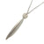 Long Silver Geometric Pendant Necklace-Necklaces-Arek Wolski-Pistachios