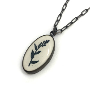 Lupin Flower Pendant-Necklaces-Kelly Jean Conroy-Pistachios