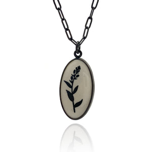 Lupin Flower Pendant-Necklaces-Kelly Jean Conroy-Pistachios