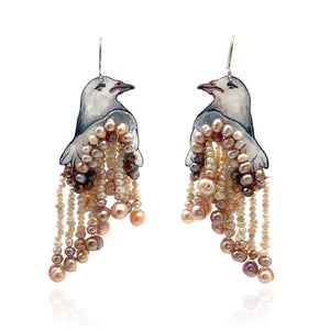 Maggot Menagerie Earrings-Earrings-Meghan Schmiedel-Pistachios