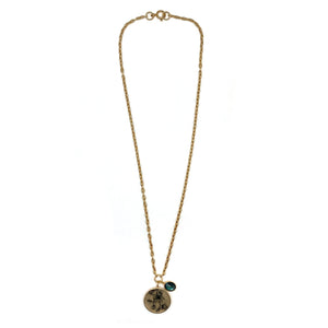 Magnolia Orb Necklace-Necklaces-Anna Bankuti-Pistachios