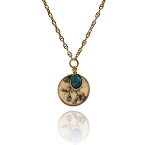 Magnolia Orb Necklace-Necklaces-Anna Bankuti-Pistachios