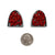 Mariiko Sumioka - Coral Bead Arch Earrings-Earrings-Wearing Red: Ignite the Fire-Pistachios