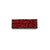 Mariko Sumioka - Coral Bead Rectangle Brooch-Pins-Wearing Red: Ignite the Fire-Pistachios