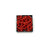 Mariko Sumioka - Coral Bead Square Brooch-Pins-Wearing Red: Ignite the Fire-Pistachios