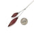 Maroon Adjustable Nylon Bulb Necklace-Necklaces-Dorine Decayeux-Pistachios