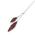 Maroon Adjustable Nylon Bulb Necklace-Necklaces-Dorine Decayeux-Pistachios