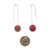 Mauve Bead Earrings-Earrings-Monica Nesseler-Pistachios