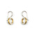 Minimal Mixed Metal Circle Drops-Earrings-Manuela Carl-Pistachios