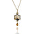 Montana Agate and Diamond Drop Necklace-Necklaces-Karin Jacobson-Pistachios