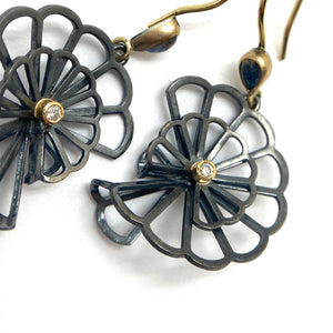 Moonstone Double Fold Anise Earrings-Earrings-Karin Jacobson-Pistachios