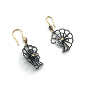 Moonstone Double Fold Anise Earrings-Earrings-Karin Jacobson-Pistachios