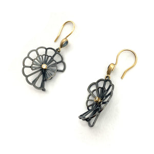 Moonstone Double Fold Anise Earrings-Earrings-Karin Jacobson-Pistachios