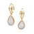 Moonstone Link Hoops-Earrings-Emily Rogstad-Pistachios