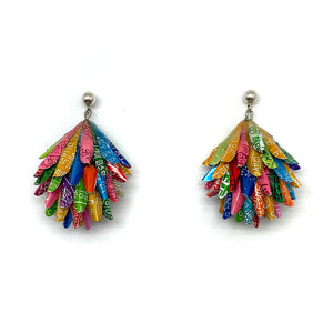 Multicolor Aluminum Cluster Earrings-Earrings-Eunseok Han-Pistachios