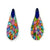 Multicolor Aluminum Tear Drop Post Earrings-Earrings-Eunseok Han-Pistachios