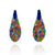 Multicolor Aluminum Tear Drop Post Earrings-Earrings-Eunseok Han-Pistachios