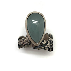 Naturalist Aquamarine Ring-Rings-Carin Jones-Pistachios