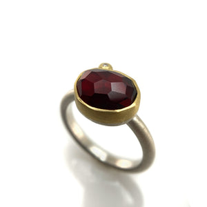 One of a Kind Rhodolite Garnet Ring-Rings-Heather Guidero-Pistachios