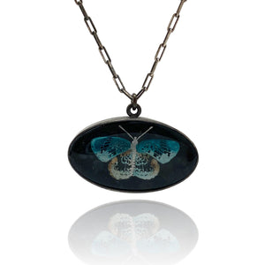 Onyx Butterfly Pendant-Necklaces-Kelly Jean Conroy-Pistachios