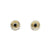 Onyx Circle Studs-Earrings-Manuela Carl-Pistachios