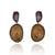 Oosik and Sapphire Earrings-Earrings-Carin Jones-Pistachios