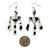 Op Art and Silver Reversible Chandelier Earrings-Earrings-Jennifer Merchant-Pistachios