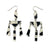 Op Art and Silver Reversible Chandelier Earrings-Earrings-Jennifer Merchant-Pistachios