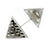 Op Art and Silver Triangle Double Ended Stick Pin-Pins-Jennifer Merchant-Pistachios