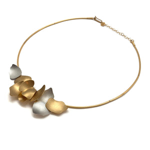 Orchid Collar Necklace-Necklaces-Anna Krol-Pistachios