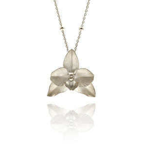 Orchid Necklace-Necklaces-Huiyu Chiu-Pistachios