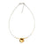 Organic Golden Petal Necklace-Necklaces-Anna Krol-Pistachios