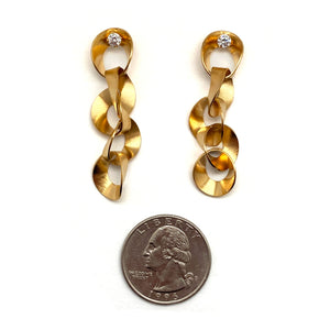 Organic Interlocking Earrings-Earrings-Arek Wolski-Pistachios