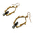 Oxidized Sterling Silver and Gold Vermeil Bird Earrings-Earrings-Lisa Cimino-Pistachios