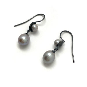 Pearl Pair Earrings-Earrings-Heather Guidero-Pistachios