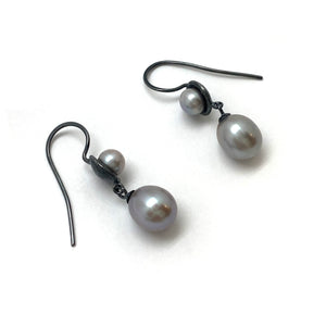 Pearl Pair Earrings-Earrings-Heather Guidero-Pistachios